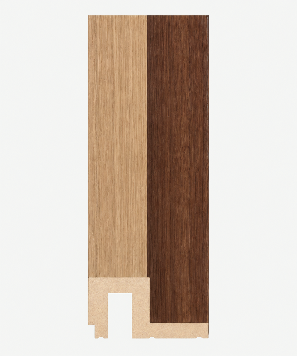 Lame PVC effet bois beige marron