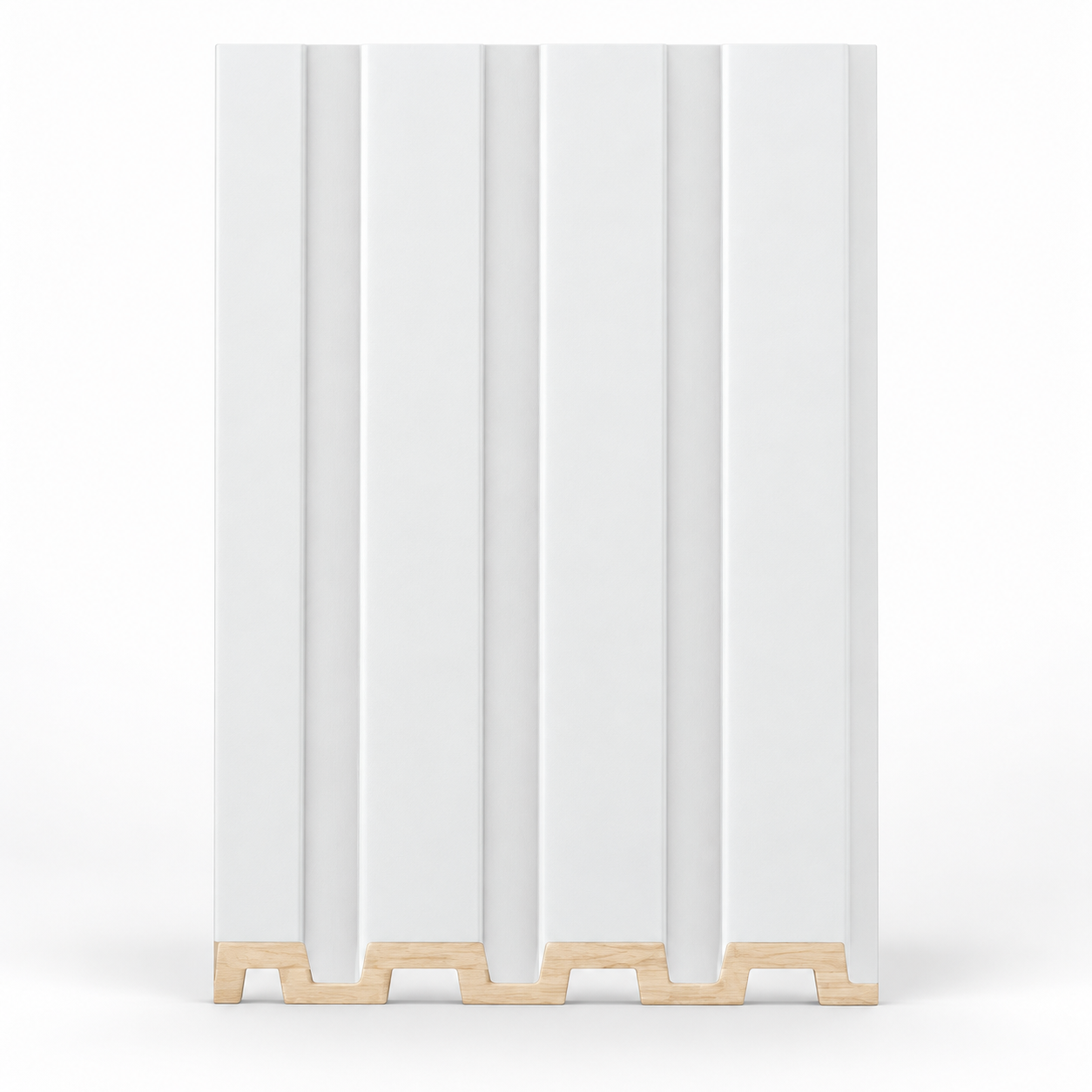 Dortdivan white wood-effect PVC strip 290 x 12 cm