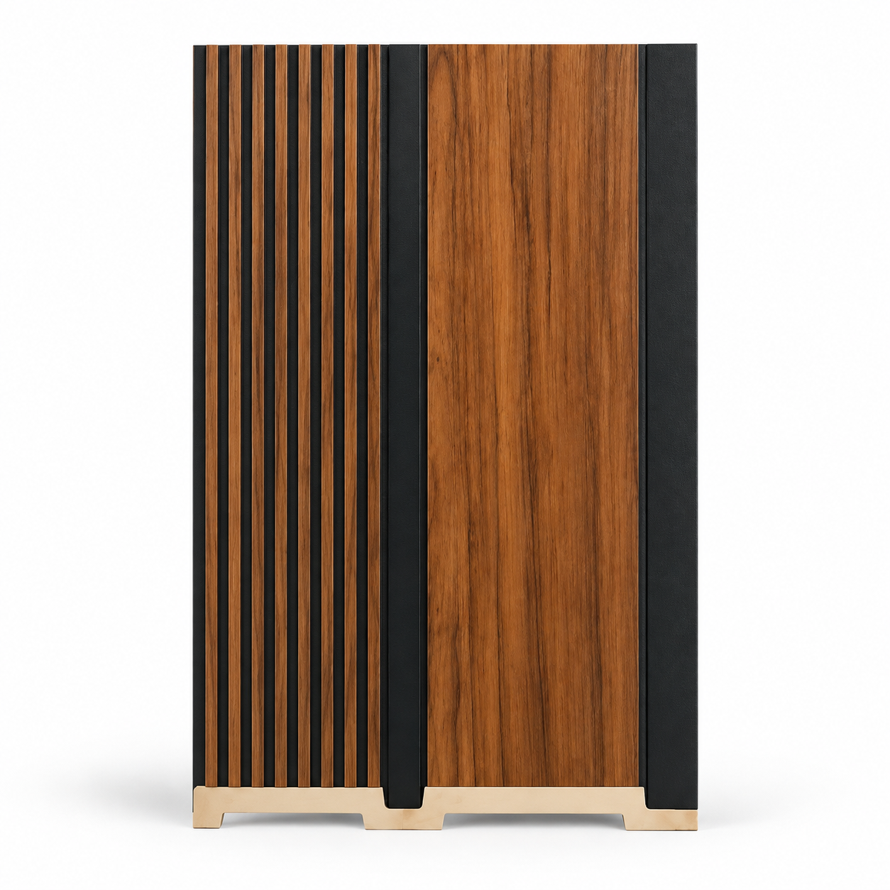 Lame PVC effet bois Tobacco rayure