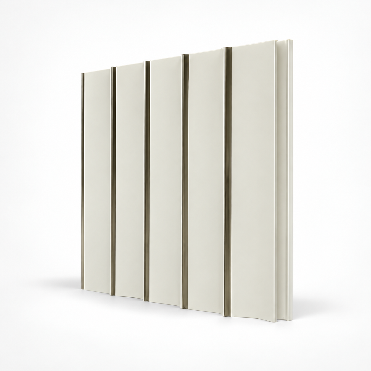 Dortdivan silver wavy white wood-effect PVC strip 290 x 15 cm — 2