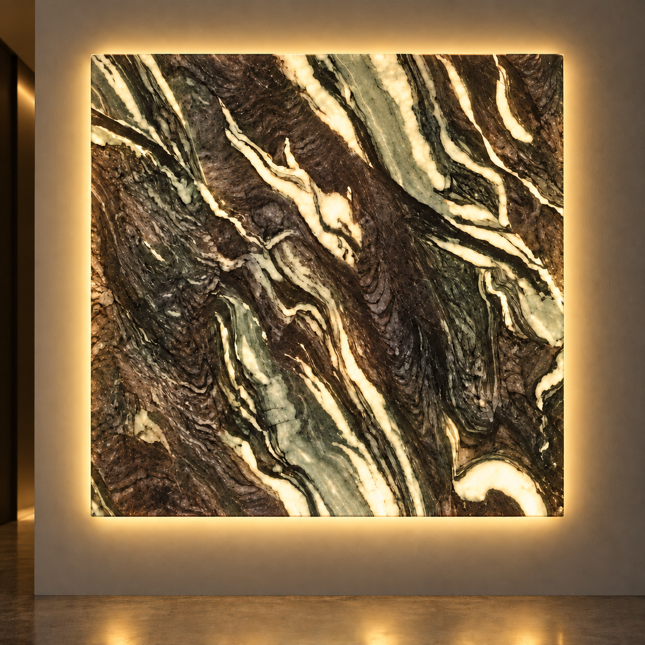 Sultan Syah effet marbre translucide — 2