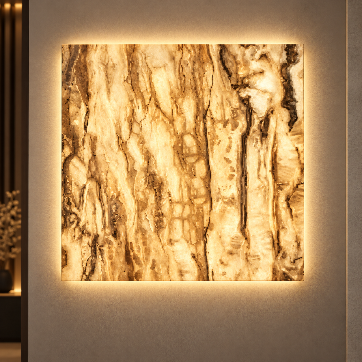 Toprac translucent marble-effect PVC panel — 2